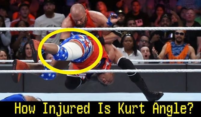 WWE News: Kurt Angle explains why his leg was heavily taped at Survivor Series