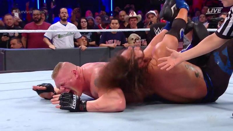Did Brock Lesnar work the WWE Universe with his injury?