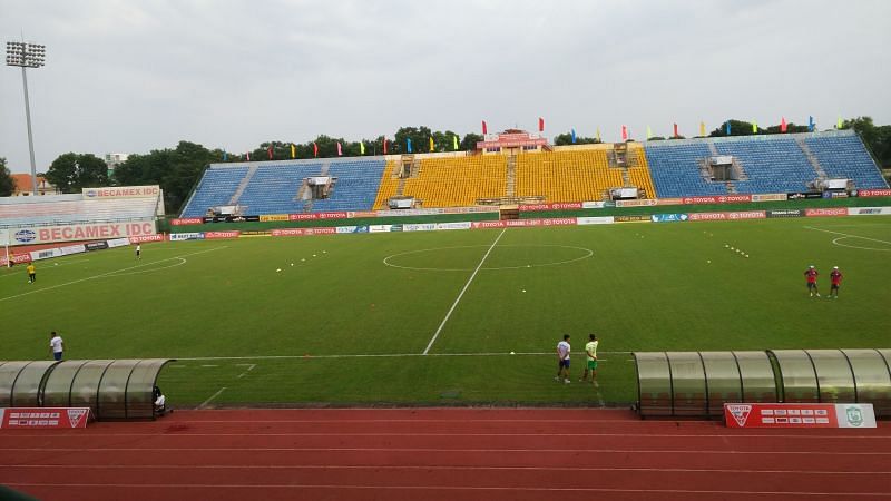 G&Atilde;&sup2; ??u Stadium in Th? D?u M?t, home of Becamex Binh Duong.