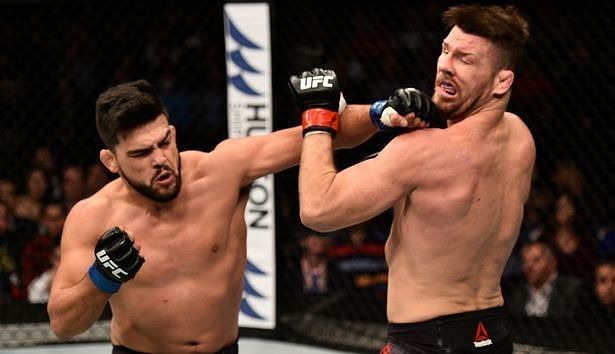 Kelvin Gastelum knocked out Michael Bisping in Round 1 of their main event matchup at UFC Shanghai