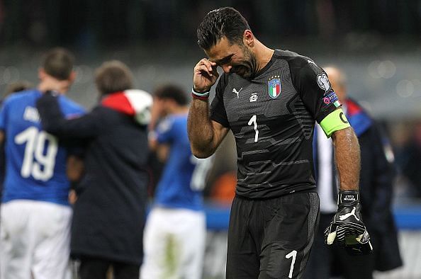 Italy Sweden highlights Buffon crying