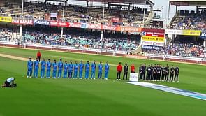 The reason why the National Anthems were not played during the 3rd T20I
