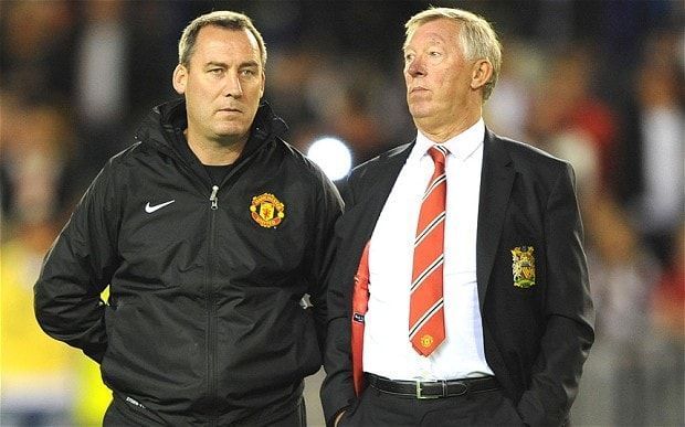 Ren&Atilde;&copy; Meulensteen with Alex Ferguson