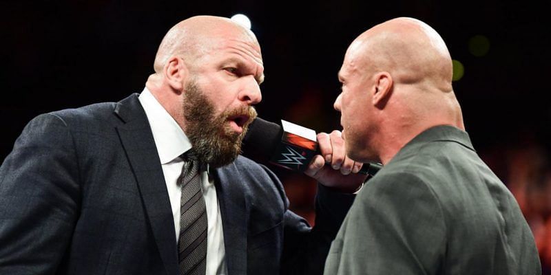 Kurt Angle and Triple H could settle their differences at WrestleMania 