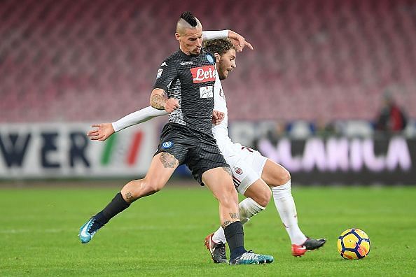 Hamsik was yet again instrumental in midfield for Napoli