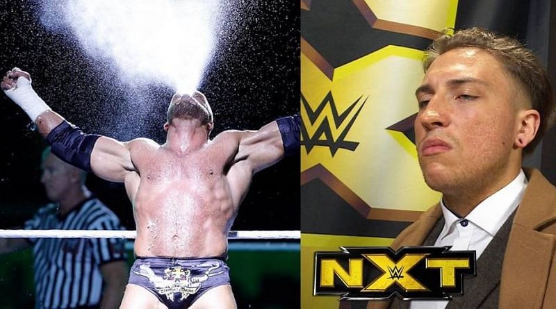 Pete Dunne has been copying Triple H&#039;s entrance; water battle in tow