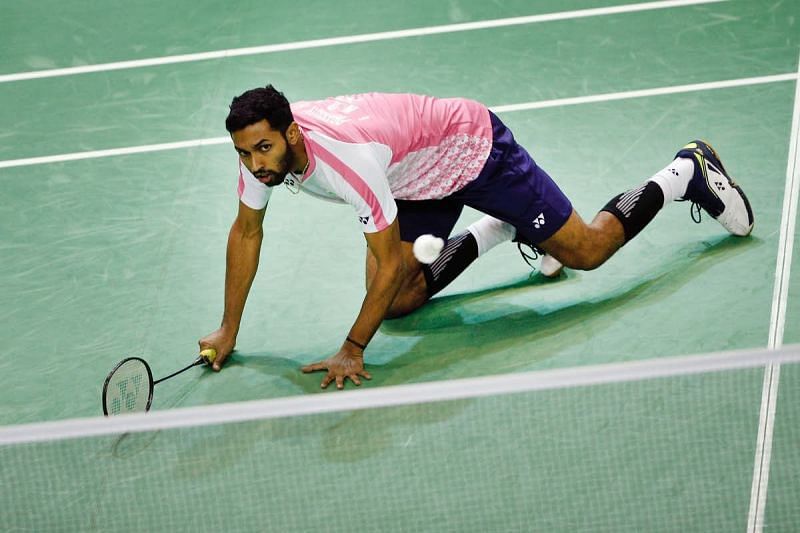 Prannoy pulled off three dives to rescue the point.