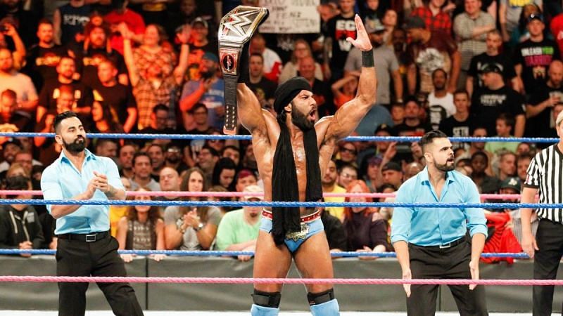 Jinder Mahal with The Singh Brothers