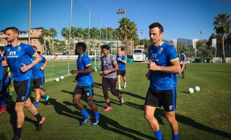 The Kerala Blasters follow a rigorous training schedule