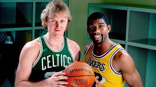 Larry Bird and Magic Johnson