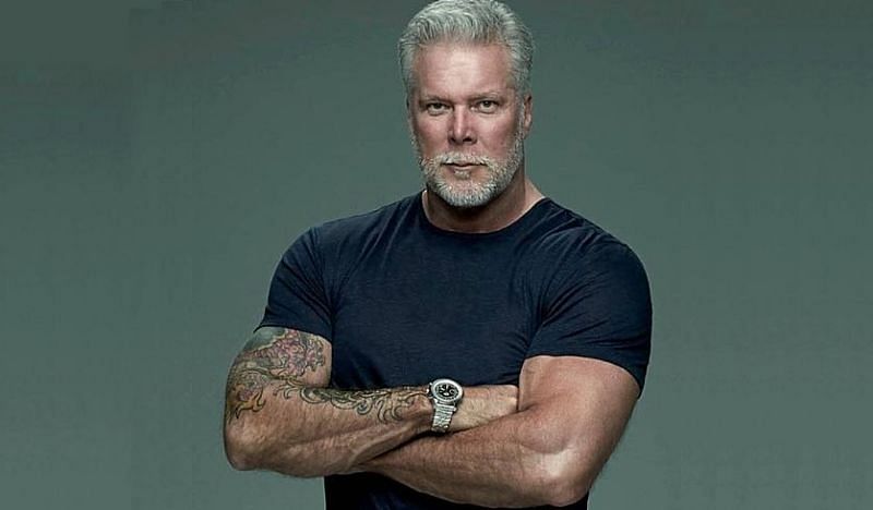 Kevin Nash posing for a photoshoot