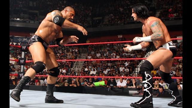 Batista and CM Punk face off at Great American Bash 2008