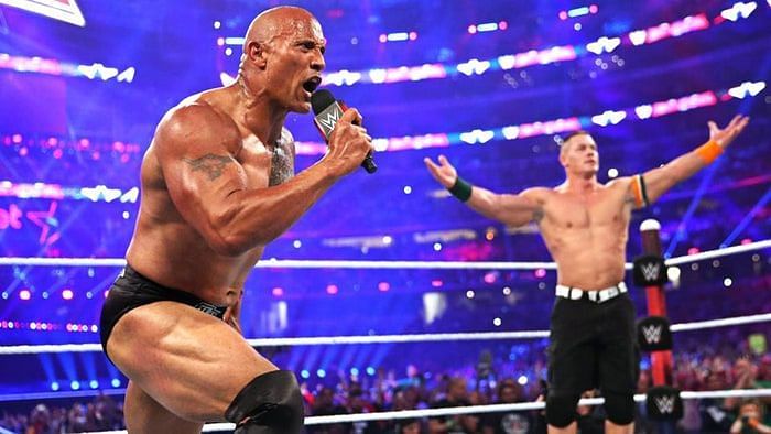 The Rock apparently suffered a shoulder injury