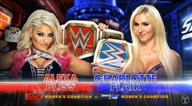 This is the first time Charlotte and Alexa have faced each other on the main roster 