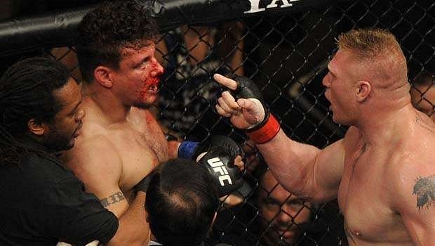 Brock Lesnar changed Frank Mir&#039;s career forever; with the latter hitting a downward spiral after being brutally knocked out by the Beast