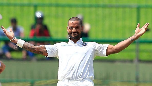 Dhawan has an incredible record against Sri Lanka but missed the second Test where Vijay took his place