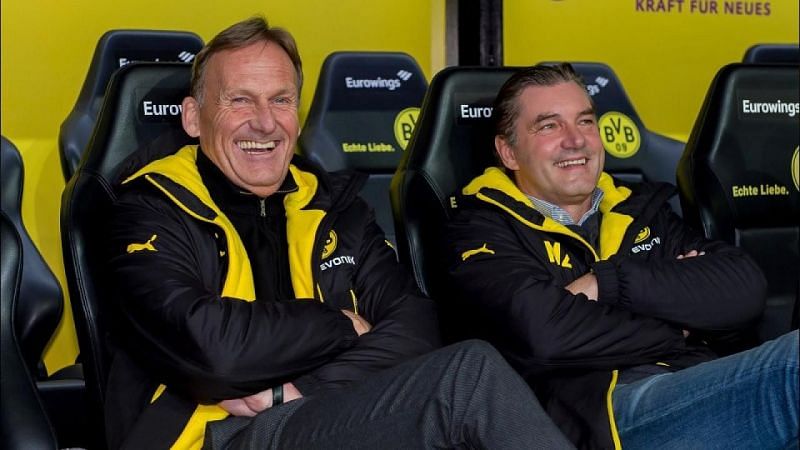 CEO Watzke (left) &amp; sporting director Zorc have done well but must realize the enormity of the task at hand