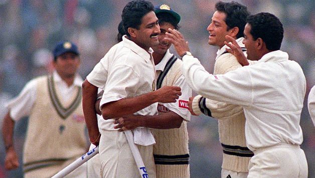 Anil Kumble became the second bowler after Laker to achieve this rare feat