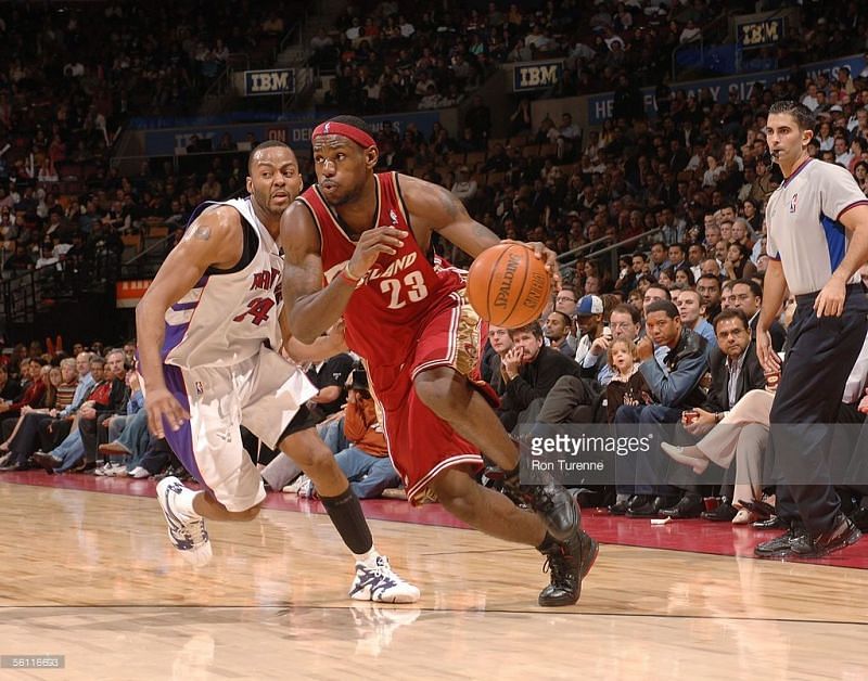 LeBron James against the Toronto Raptors