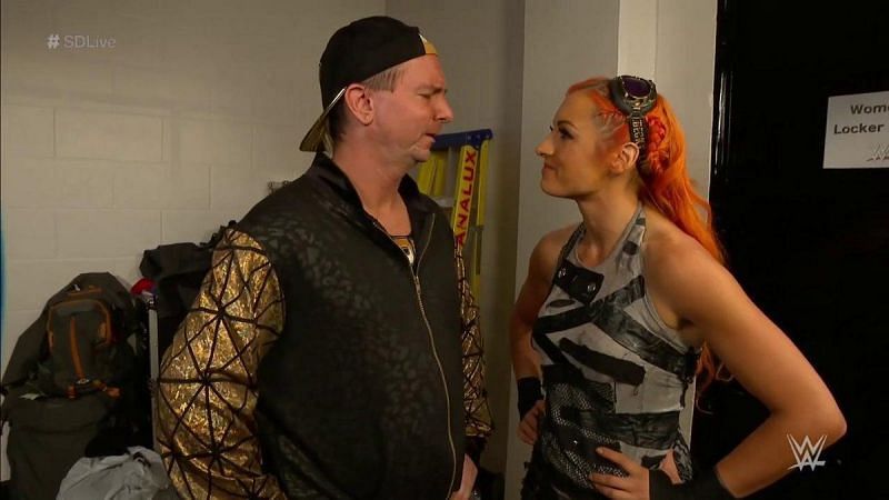 James Ellsworth challenged Becky Lynch in an Intergender Match.