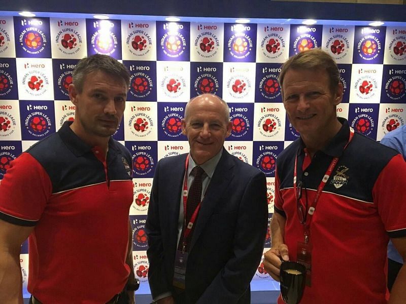 (L-R) Ashley Westwood, Steve Coppell and Teddy Sheringham 