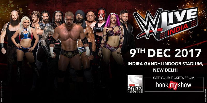 The WWE Live India show will be on December 9th