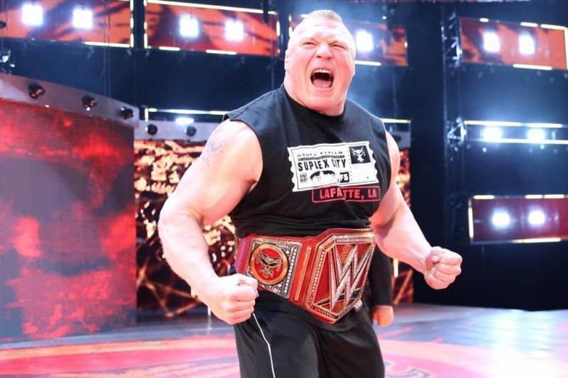 Lesnar does a Lesnar.