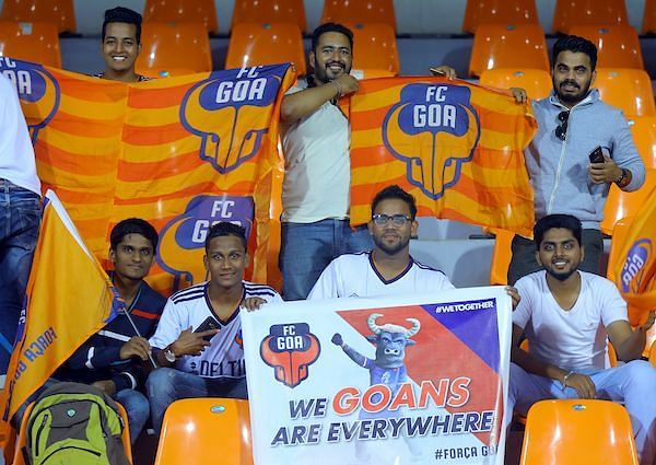 There&#039;s never a shortage of Goa fans in Mumbai. (Photo: ISL)