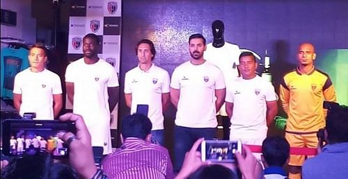 NEUFC launched their latest kit ahead of the ISL 2017 season