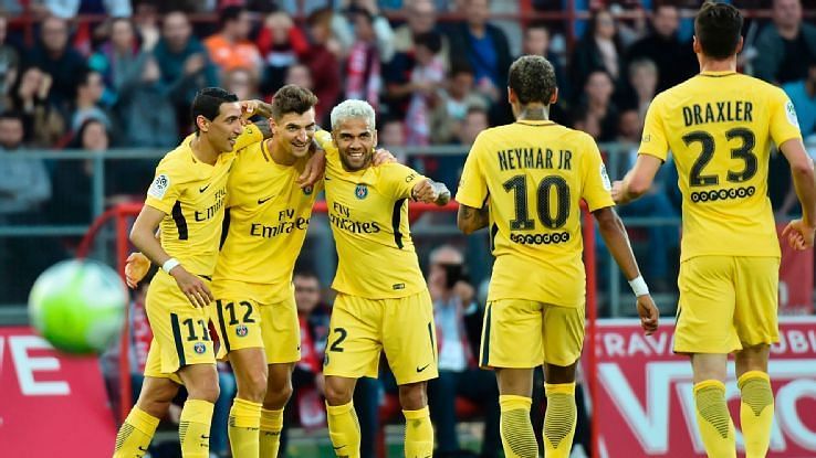 Thomas Meunier netted a brace with a stoppage-time score to give PSG a late win at Dijon