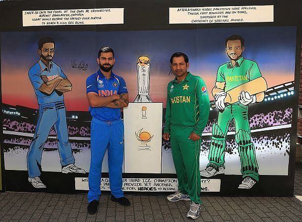 India and Pakistan last played in the finals of the ICC Champions Trophy