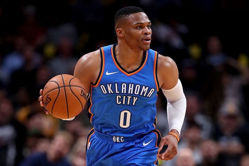 Enter captionRussell Westbrook had a season for the ages as he averaged a triple double last season (only second person to do that in league history) and was named the Most Valuable Player of the year 2017.