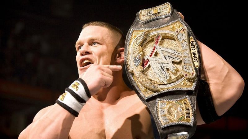 John Cena with the WWE Championship