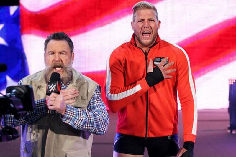 Jack Swagger with his manager Zeb Colter- 