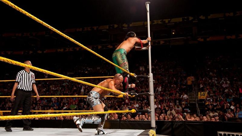 Tyson Kidd and Yoshi Tatsu feuded over a tog figures leg