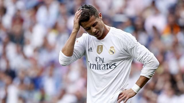 Pressure and Frustration seem to have caught up with Ronaldo...