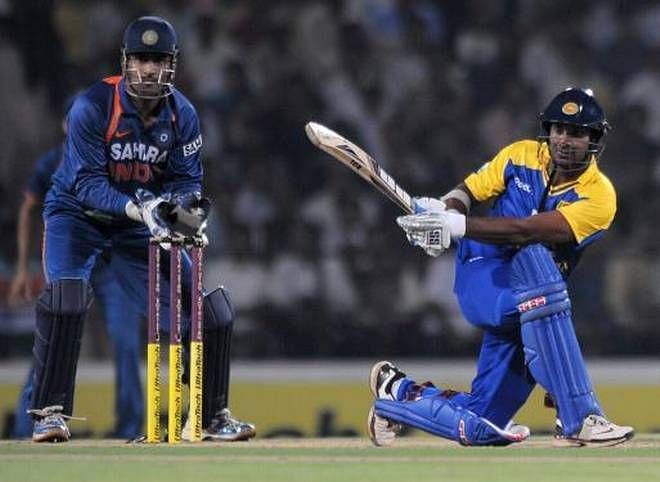 Kumar Sangakkara&#039;s blistering knock guided Lanka to a mammoth score