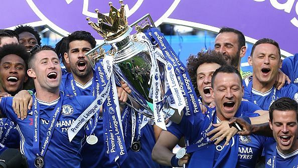 Chelsea lifted the Premier League trophy last season