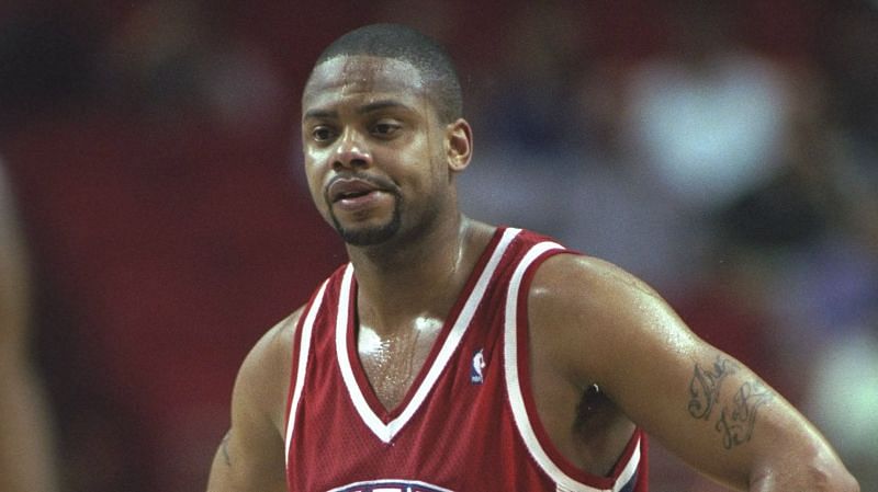 Richard Dumas with the Philadelphia 76ers during the 1995-96 season (Image courtesy: philadelphia.cbslocal.com)