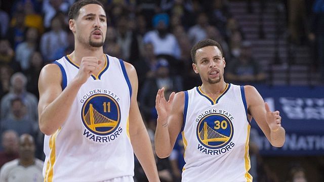 Klay Thompson &amp; Steph Curry, Golden State Warriors.