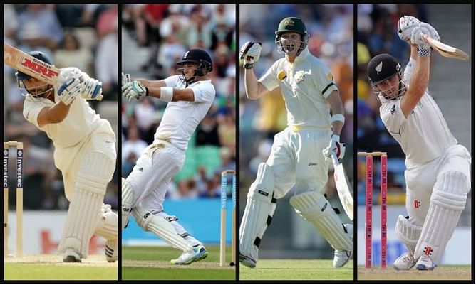 5 highest run scorers in Tests in 2017