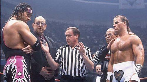 images howtheyplay.com Hart and Michaels engaged in several matches with one another includling one of the most notorious in history.