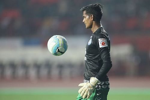 Subrataa Pal finally conceded a goal this season. (Photo: ISL)