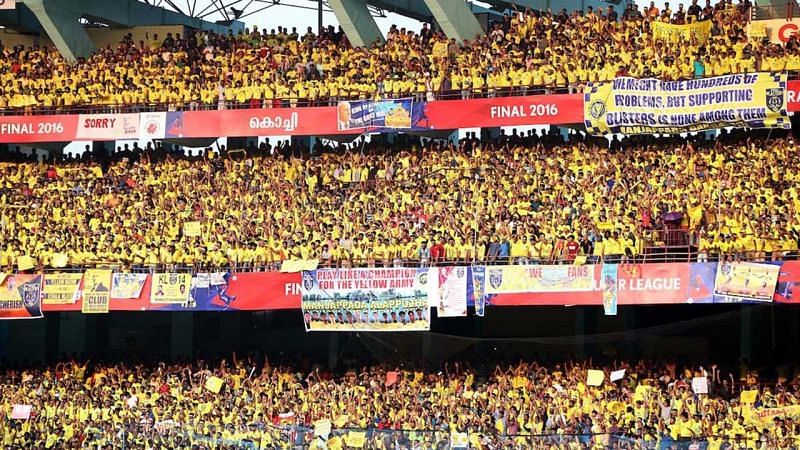 The Kerala Blasters fans are topping the attendance charts yet again.