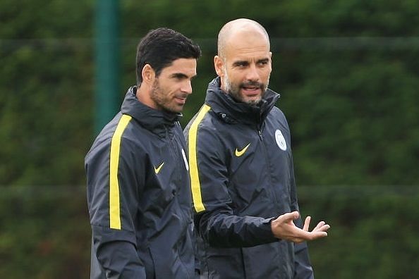 Mikel Arteta Pep Guardiola