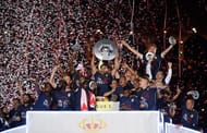 Monaco celebrating the 2017 Ligue 1 championship at PSG's expense. (Source: Getty Images)