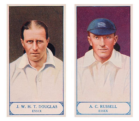 Jack Russell (right) played ten Tests for England in the early 1920s