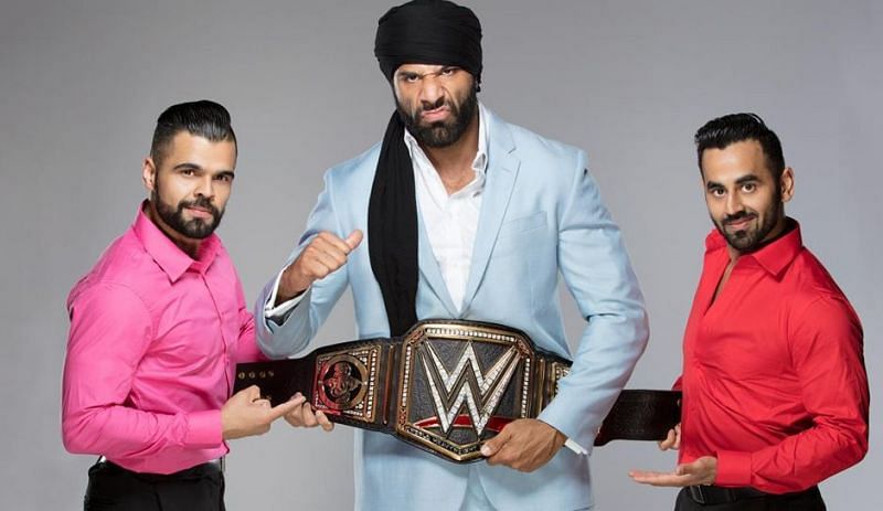 Jinder Mahal and the Singh Brothers
