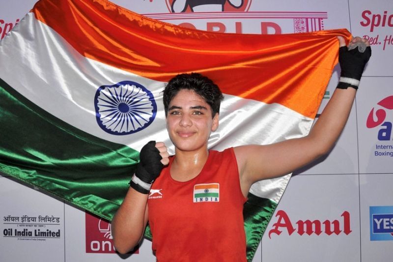 Jyoti Gulia with the tricolor