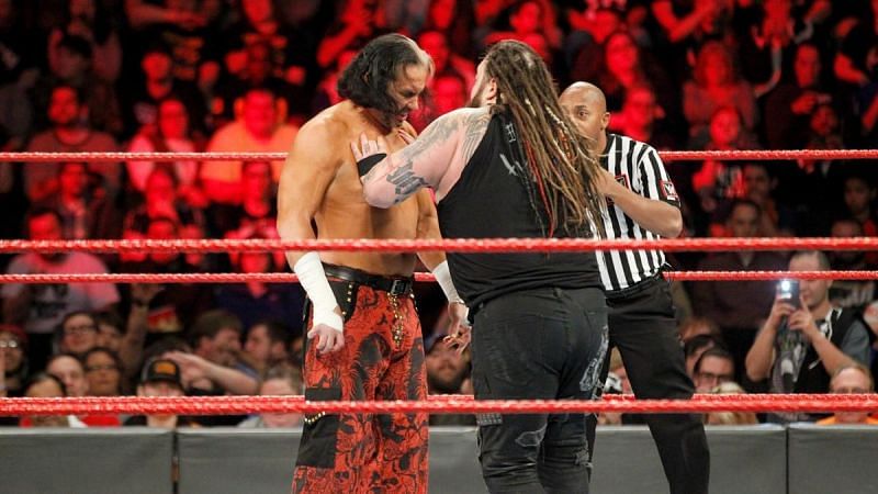 Matt Hardy and Bray Wyatt faced each other in a match on Monday Night Raw